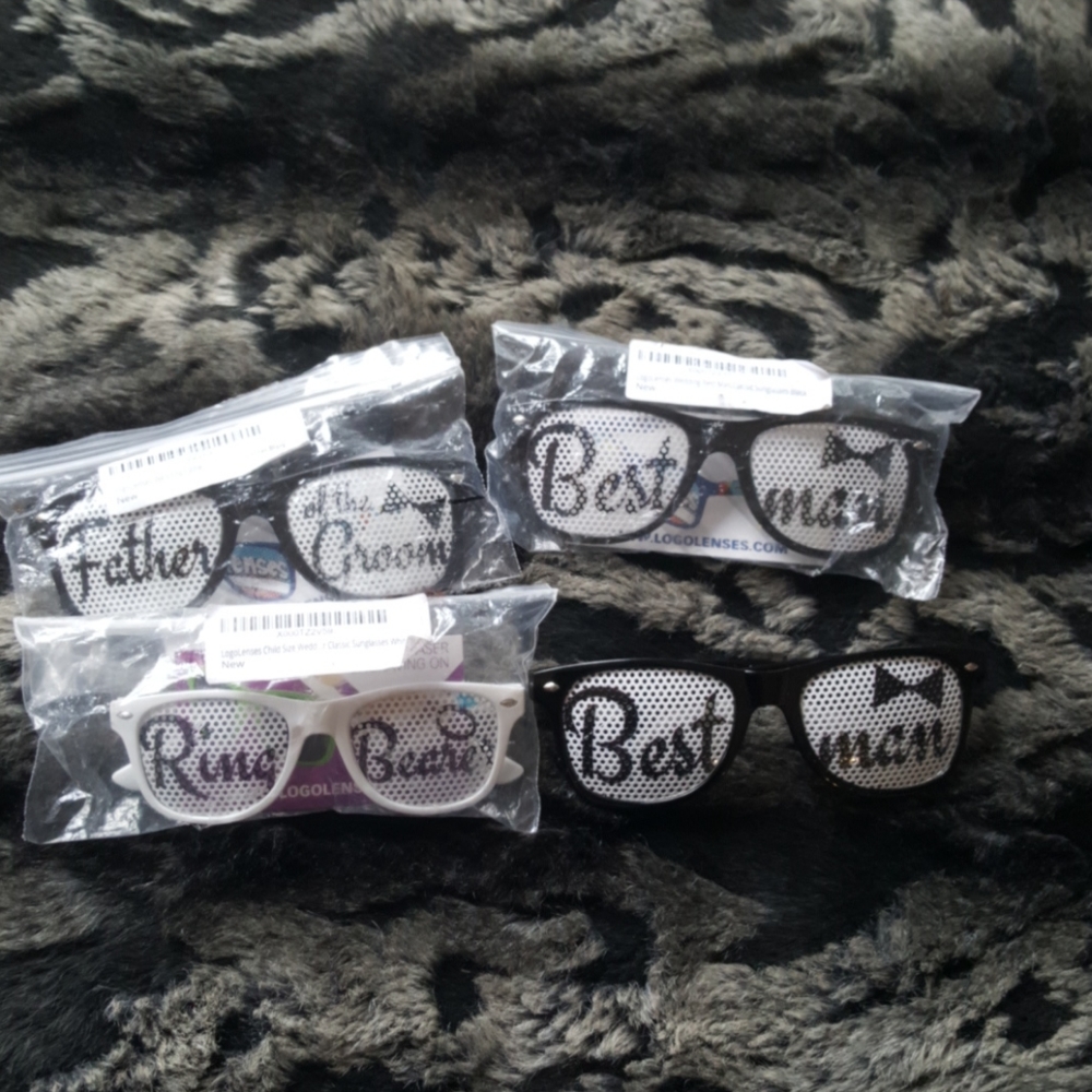 Wedding fun eyeglasses. Best man, ring bearer..new